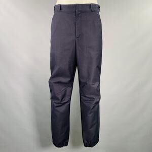 PRADA Size 34 Navy Cotton Twill Elastic Cuffs Casual Pants